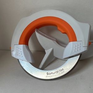 Samurai 360 The Knife that Rolls Kitchen tool Circular Steel Blade As Seen on TV